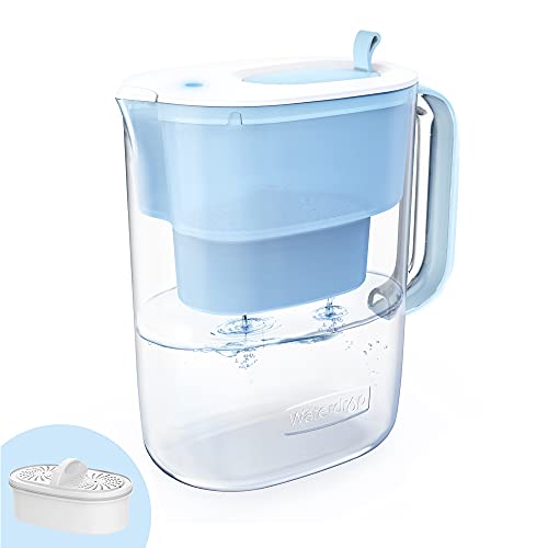 Waterdrop Water Filter Pitcher - 10-Cup Capacity, NSF Certified, Reduces PFOA/PFOS & Chlorine, Improves Coffee & Tea Tas