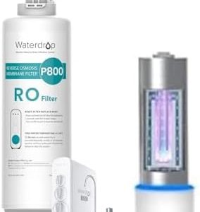 Waterdrop WD-G3P800-N2RO Filter - Smart Breathing Light, PFAS Reduction, Replacement for WD-G3P800-W Tankless RO System,