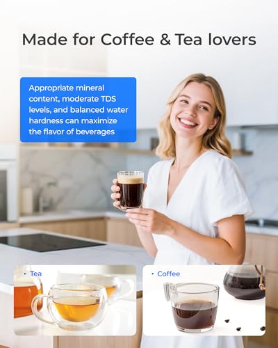 Waterdrop Water Filter Pitcher - 10-Cup Capacity, NSF Certified, Reduces PFOA/PFOS & Chlorine, Improves Coffee & Tea Tas