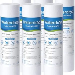 Waterdrop 5 Micron Whole House Water Filter Replacement Cartridge - Sediment Filter for 10" RO Units - Compatible with A