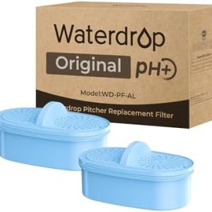 Waterdrop Alkaline Water Filter - Enhance PH, Improve Coffee Taste, Compatible with Waterdrop Pitchers & Dispensers, Las