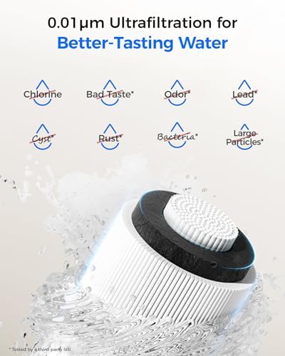 Waterdrop 15UB-UF Ultra Filtration Under Sink Water Filter System for Bacteria Reduction - Reduces Lead, Chlorine, Bad T