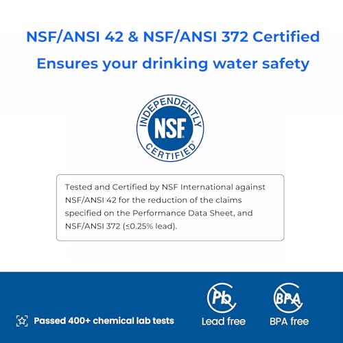 Waterdrop Water Filter Pitcher - 10-Cup Capacity, NSF Certified, Reduces PFOA/PFOS & Chlorine, Improves Coffee & Tea Tas