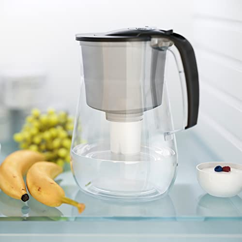 AQUAPHOR Water Filter Pitcher Opal 12 Cup - Long-Life 145 Gallons Filter, Perfect for Families, Optimal for Everyday Use