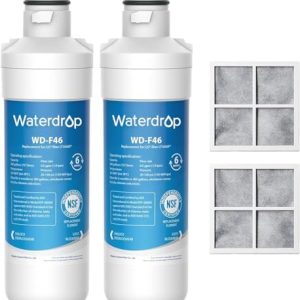 Waterdrop LT1000PC Refrigerator Water Filter - Replacement for LG LT1000P, ADQ74793501, ADQ74793502 - Premium Quality, 2