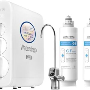 Waterdrop G3 Reverse Osmosis System - 8 Stage Tankless Water Filter - Ideal for Families - Advanced Filtration Technolog