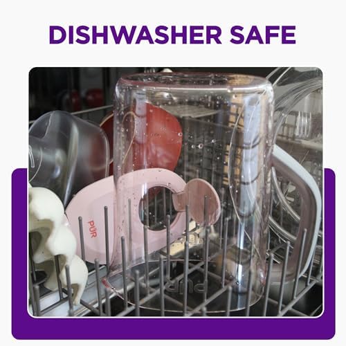 PUR 7-Cup Water Pitcher with 1 Genuine Filter - Fast Filtration, Great-Tasting Water, Dishwasher Safe, LockFit Cap Desig