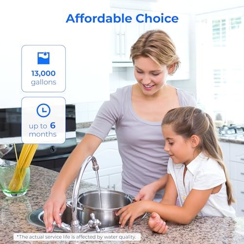 Waterdrop 5 Micron Whole House Water Filter Replacement Cartridge - Sediment Filter for 10" RO Units - Compatible with A